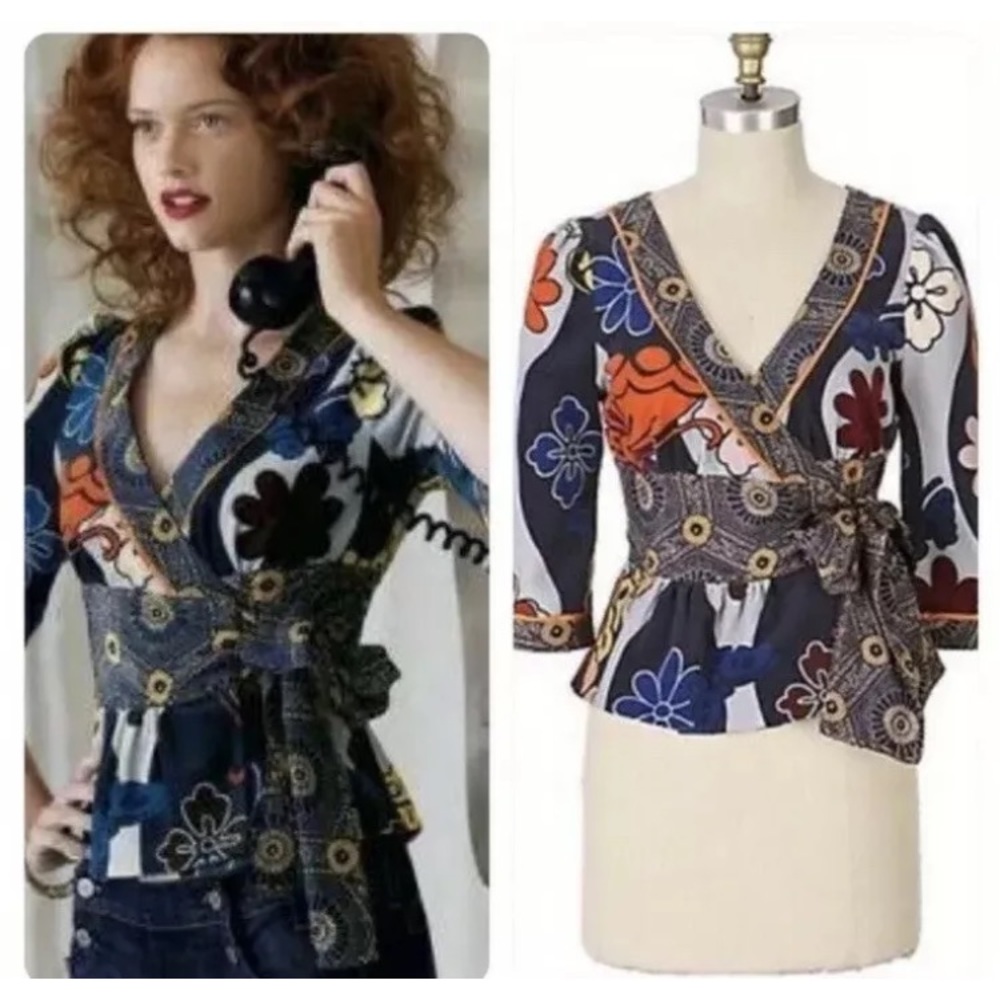 Anthro elevenses Tokyo Calling velvet blazer S - Picture 8 of 8